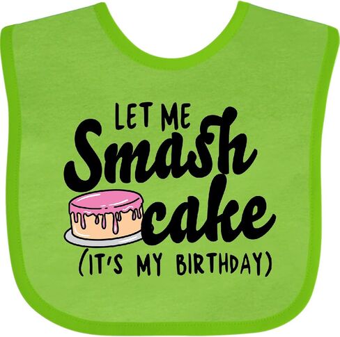 إنكتاستيك Let Me Smash Cake مريلة عيد ميلادي للأطفال in Saudi Arabia