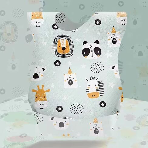 Disposable Baby Bibs – Waterproof & Skin-Friendly | 20 Pack – Perfect for Travel, Feeding, and On-the-Go Use in Saudi Arabia
