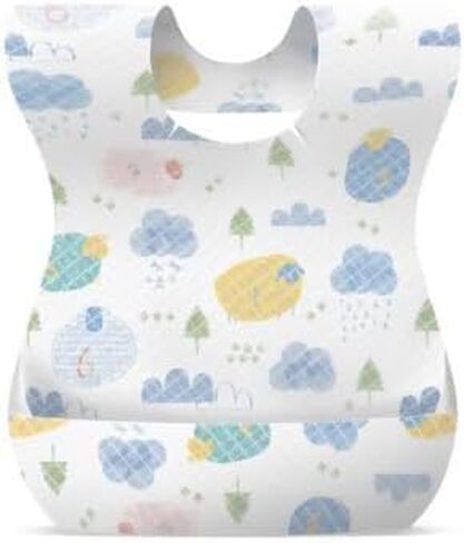 Disposable Baby Bibs – Waterproof & Skin-Friendly | 20 Pack – Perfect for Travel, Feeding, and On-the-Go Use in Saudi Arabia