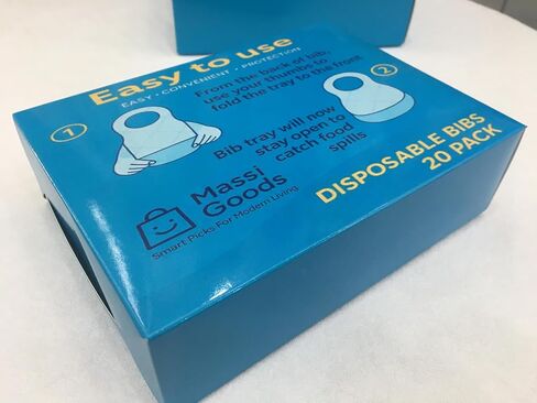 Disposable Baby Bibs – Waterproof & Skin-Friendly | 20 Pack – Perfect for Travel, Feeding, and On-the-Go Use in Saudi Arabia