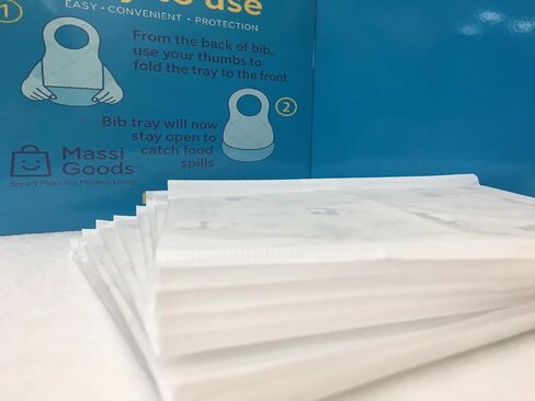 Disposable Baby Bibs – Waterproof & Skin-Friendly | 20 Pack – Perfect for Travel, Feeding, and On-the-Go Use in Saudi Arabia