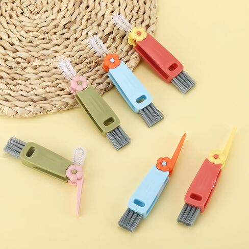 9 Pcs 3 in 1 Cup Lid Cleaning Brush, Multifunctional Bottle Cleaning Brush, Cup Lid Gap Cleaner for Home Kitchen in Kuwait