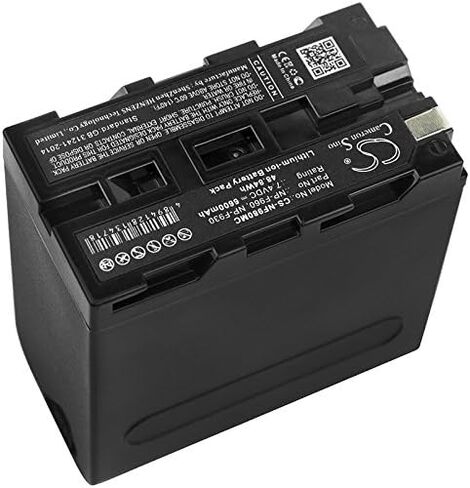 متوافقة مع بطارية سوني NP-F970/B، NP-F975، XL-B2، XL-B3، CCD-TR718E، CCD-TR728، CCD-TR730E، CCD-TR76، CCD-TR760E، CCD-TR818، CCD-TR840E، CCD-TR845E (6600 مللي أمبير) in Kuwait