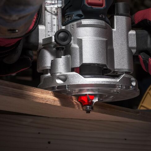 Freud Quadra-Cut Radius Rounding Over Bit with Perma-Shield Coating for Flawless Finish - 4 Cutters, 1/4" Shank Dia., 1/4" Radius, 2-3/16" Length - 34-110 in Saudi Arabia