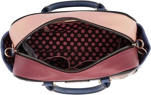 Nicole Lee Nikky Bag Nostalgia Satchel Handbag, Floral Print, Eco-Leather, Zipper Closure, Removable Shoulder Strap, Dual Handles, Fall (NOSTALGIA) in Saudi Arabia