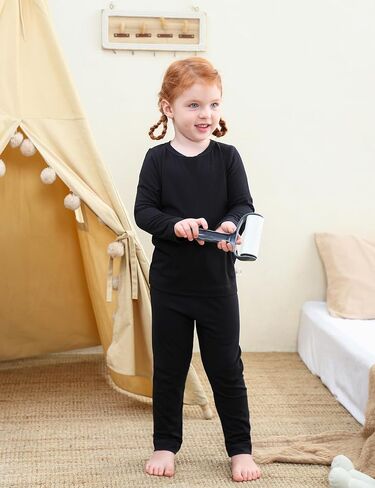 DIPUG Toddler Pajamas Long Sleeve Pajama Set for Kids Girls Pjs Boys Solid Soft Sleepwear 12M-7Y in Saudi Arabia