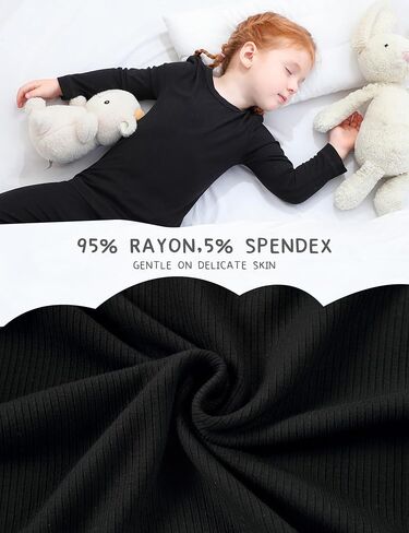 DIPUG Toddler Pajamas Long Sleeve Pajama Set for Kids Girls Pjs Boys Solid Soft Sleepwear 12M-7Y in Saudi Arabia