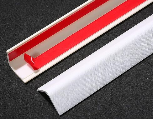 Corner Wall Protector Edge Protector PVC Wall Corner Shield Wood Grain Finish，Self Adhesive Corner Guards Edge Trim for Living Room Bedroom Kitchen Restaurants Home Offic,Wide 1.4 inches in Saudi Arabia