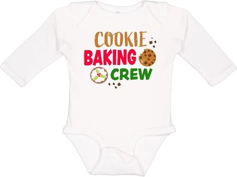 inktastic Christmas Cookie Baking Crew Long Sleeve Creeper in Saudi Arabia