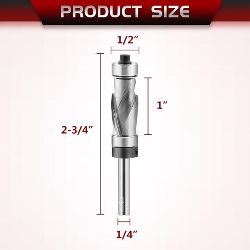 1/4 inch Shank Up Cut Router Bit, 1/8 inch Cutting Diameter CNC Spiral Router Bits High Precision Woodworking Tools for Carving, CNC Machines in Saudi Arabia