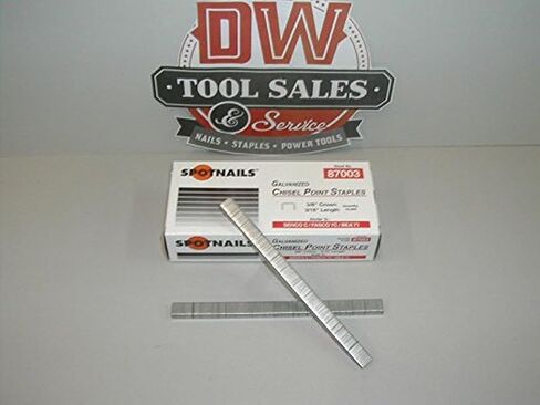 Spot Nails 87003 3/8-Inch Crown Staples, 3/16-Inch, 10000-Piece in Saudi Arabia