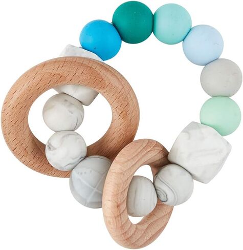 Mud Pie Blue Green Silicone Wood Teeth in Saudi Arabia