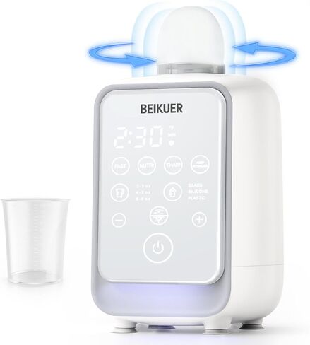 12-in-1 Baby Bottle Warmer for Breastmilk, 98°F 2m Fast Heating Milk Warmers, 24H Locks Nutrients with 360° Swirlable Heat, Precise Even Warming & Temperature Control, Fits All Bottles, Bags, Jars in Saudi Arabia