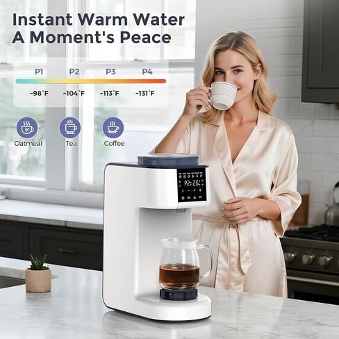 Formula Maker Pro، موزع تركيبة الأطفال سريع الخلط في دقيقتين، صانع الحليب الأوتوماتيكي بلمسة واحدة، 3 درجات حرارة للتركيبة + 4 اختيارات من الماء الساخن، خزان سعة 2 لتر وحاوية مسحوق محكمة الغلق لتركيبة خالية من التكتل in Kuwait