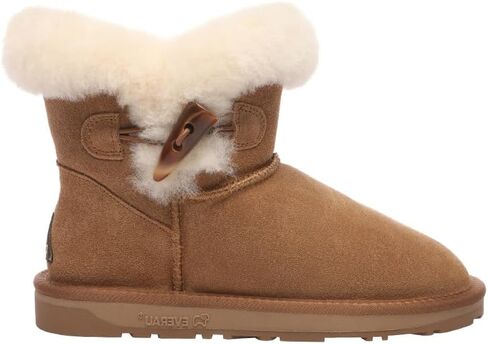 EVERAU Women Robin Horn Toggle button Mini Boots in Saudi Arabia