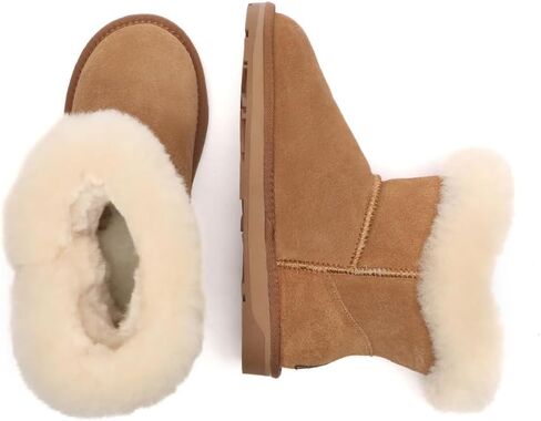 EVERAU Women Robin Horn Toggle button Mini Boots in Saudi Arabia