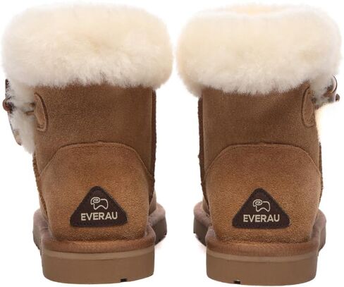 EVERAU Women Robin Horn Toggle button Mini Boots in Saudi Arabia