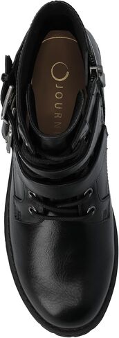 Journee Collection Women's Juliah Lace-Up Zippered Strappy Boots in Saudi Arabia