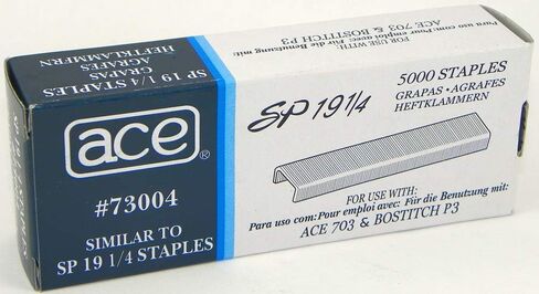 SP19 1/4" Staples for Bostitch P-3 Stapler Spotnails Ace 73004 (200,000) in Saudi Arabia