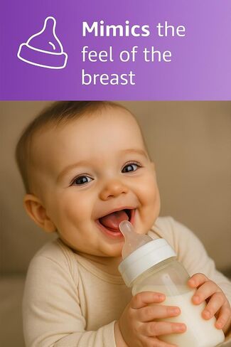 Nimrox Baby Bottle Nipple - Soft Silicone, Anti-Colic, Medium Flow, BPA-Free in Saudi Arabia