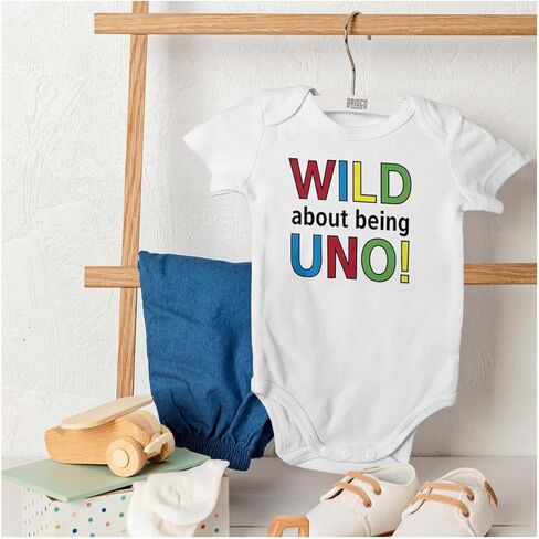 Brisco Brands Wild About Turning Uno أول رومبير للأطفال الأولاد والبنات في عيد الميلاد الأول in Kuwait