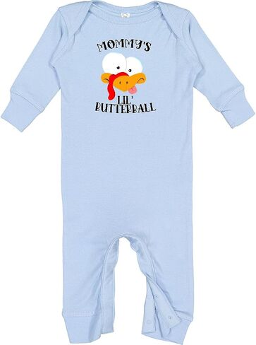 inktastic Thanksgiving Mommy's Little Butterball with Cute Baby Romper Coveralls in Saudi Arabia