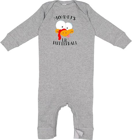 inktastic Thanksgiving Mommy's Little Butterball with Cute Baby Romper Coveralls in Saudi Arabia