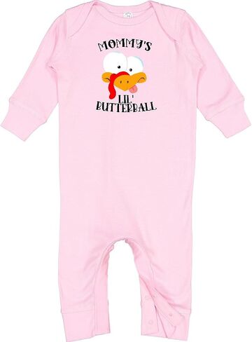 inktastic Thanksgiving Mommy's Little Butterball with Cute Baby Romper Coveralls in Saudi Arabia