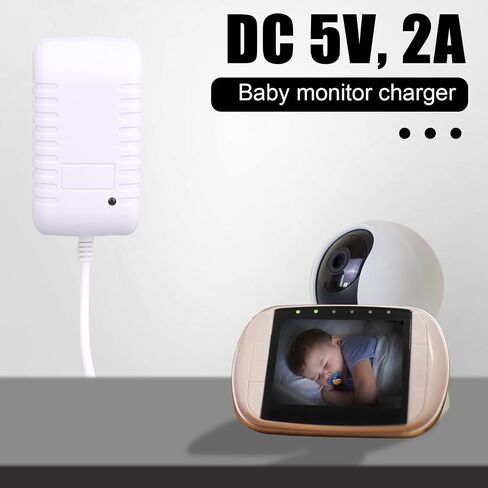 5V Charger for Hello Baby Monitor HB6550 HB50, Baby Monitor Power Cord Replacement Charging Cable Power Adapter Supply for HelloBaby Camera Monitors Accessories in Saudi Arabia