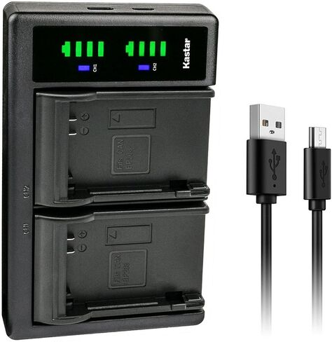 Kastar 1-Pack Battery and LTD2 USB Charger Replacement for Canon DC220, DC230, iViS DC22, iViS DC50, iViS DC200, Elura 100, FVM300, IXY DVS1, MVX1Si, MVX430, MVX450, MVX460, Optura S1, VIXIA HR10 in Saudi Arabia