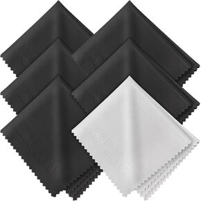 Eye Glass Clean Cloths 6*7in 6 Pcs, Individually Wrapped, High-Density, Ultra Soft, Scratch-Free Premium Microfiber Cleaning Cloth for Glasses, Camera Lens, Screen, Electronics, Tv, Eyeglass. in Saudi Arabia