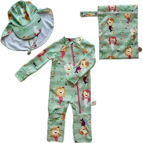 Baby Swimsuit Girl and Boy Infant Swimwear UPF 50+ Sun Protectant Bathing Suit Long Sleeve One Piece Full Coverage in Saudi Arabia