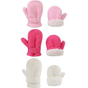 YMYDYFC 3Pack Baby Toddler Mittens Boy&Girl Winter Gloves Kids Warm Mittens | Toddler Gloves,Toddler Snow Mittens,Baby Boy Mittens,Toddler Winter Gloves,Outdoor,Easy-On,Fleece in Saudi Arabia