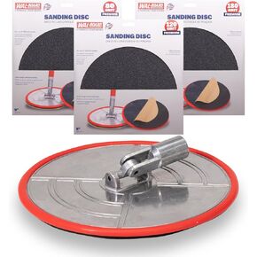 WAL-BOARD TOOLS Folding Radial Drywall Sander Kit, 9-inch, with 18 Sanding Discs 80/120/180 Grit, Wall and Corner Sanding, DTKRS2 in Saudi Arabia