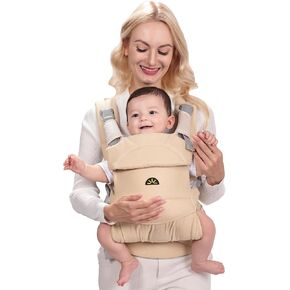 Baby Carrier for Newborns to Toddlers, Adjustable, Ultra-Soft and Weightless, Ergonomic Baby Carrier with Head Support, Baby Travel Gear, Baby Essentials (Grey) in Kuwait