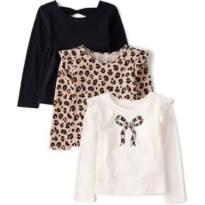 The Children's Place Baby-Girls and Toddler Assorted Long Sleeve Knit Shirt in Kuwait