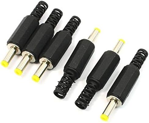 Davitu Electrical Equipments Supplies - WSFS 6Pcs Plastic Cable Guard 4.0 x 1.7mm Male DC Power Plugs Connectors in Saudi Arabia