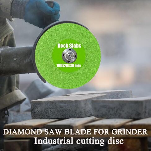 2 Pack 4-1/2" Diamond Saw Blade Set - Wet and Dry Use Rock Slab Grinding Disc with 7/8" Arbor, Discos para Cortar Ceramica for Cutting and Grinding Ceramic Glass, Tile, Jade, Marble (2 Pack Mix) in Saudi Arabia