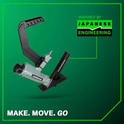 Metabo HPT 2-in-1 Flooring Nailer & Stapler, Accepts 16-Gauge L-Shaped Cleat Nails &15.5-Gauge 1/2-Inch Crown Flooring Staples, Mallet Actuated Pneumatic Operation, N5010AC in Saudi Arabia