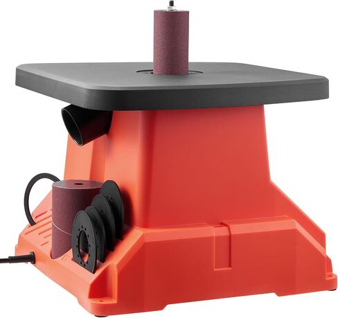 VEVOR Oscillating Spindle Sander, 2400RPM Benchtop Spindle Sander with 6 Sleeves (1/2"-3"), 5/8" Stroke & 15.4 x 16.3-inch Wide Worktable for Furniture Finishing, Crafts Sanding, DIY Woodworking in Saudi Arabia