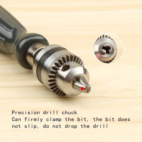 Drill Chuck Hand Drill Set with 1.5/2.0/3.0/4.0/5.0mm Bits Manual Drilling Tool Multifunction Hand Twist Drill DIY Tool in Saudi Arabia