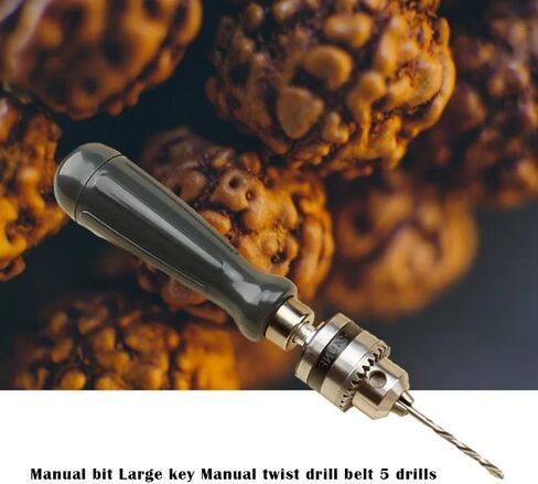 Drill Chuck Hand Drill Set with 1.5/2.0/3.0/4.0/5.0mm Bits Manual Drilling Tool Multifunction Hand Twist Drill DIY Tool in Saudi Arabia