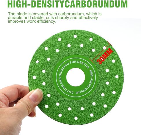 3PCS 4.5" Ultra Thin Diamond Grinding Discs Air Brazed Cutting Blades for Ceramic/Glass/Marble/Granite Angle Grinder Saw Blade Set (3) in Saudi Arabia