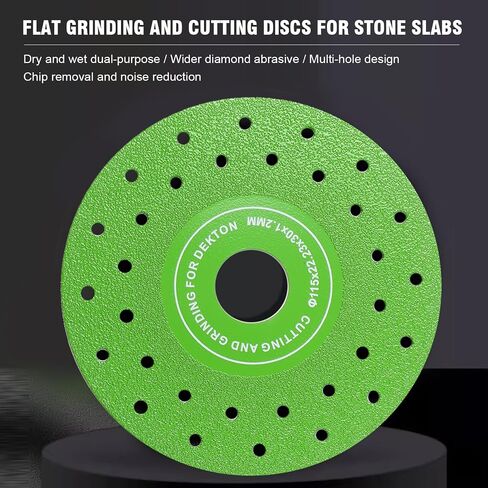 3PCS 4.5" Ultra Thin Diamond Grinding Discs Air Brazed Cutting Blades for Ceramic/Glass/Marble/Granite Angle Grinder Saw Blade Set (3) in Saudi Arabia