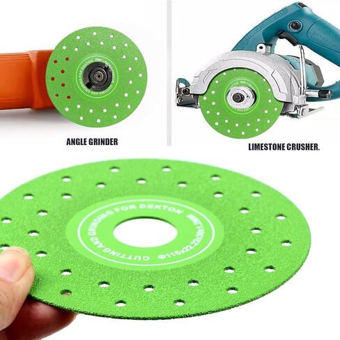 3PCS 4.5" Ultra Thin Diamond Grinding Discs Air Brazed Cutting Blades for Ceramic/Glass/Marble/Granite Angle Grinder Saw Blade Set (3) in Saudi Arabia
