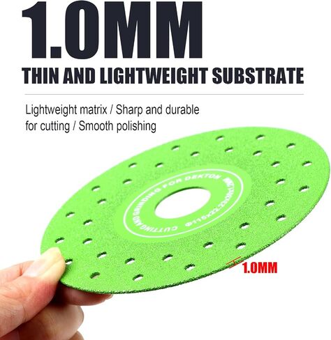 3PCS 4.5" Ultra Thin Diamond Grinding Discs Air Brazed Cutting Blades for Ceramic/Glass/Marble/Granite Angle Grinder Saw Blade Set (3) in Saudi Arabia