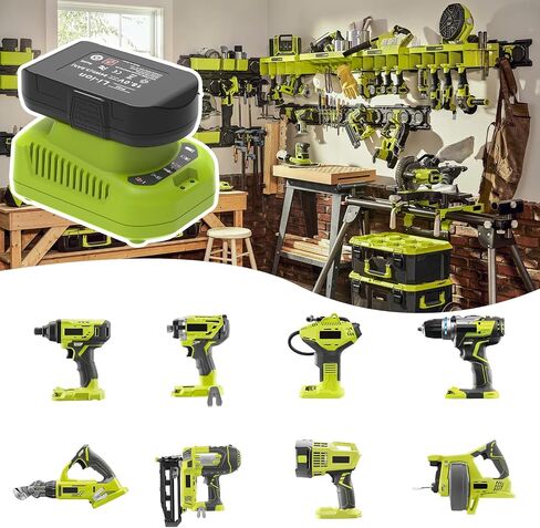 2 حزمة بطارية وشاحن 3.0 أمبير 18 فولت بديلة لبطارية Ryobi 18 فولت وشاحن P103 P104 متوافق مع Ryobi 18V ONE+ أدوات كهربائية وشواحن لاسلكية in Kuwait