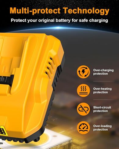 DCB112 20V MAX استبدال شاحن البطارية لشاحن بطارية Dewalt، متوافق مع بطارية Dewalt 12V-20V in Kuwait