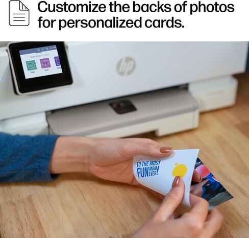HP Envy Photo 7975 Wireless Color Inkjet Photo Printer, Print, scan, Copy, Easy Setup, Mobile Printing, Best-for-Home, 3 Months of Instant Ink Included, AI-Enabled (B63K3A) in Saudi Arabia