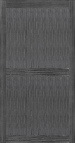 S&Z TOPHAND® 44in x 80in MDF Barn Door with 8FT Sliding Door Hardware Kit, Solid Barn Door Slab Covered with Water-Proof PVC Surface in Saudi Arabia